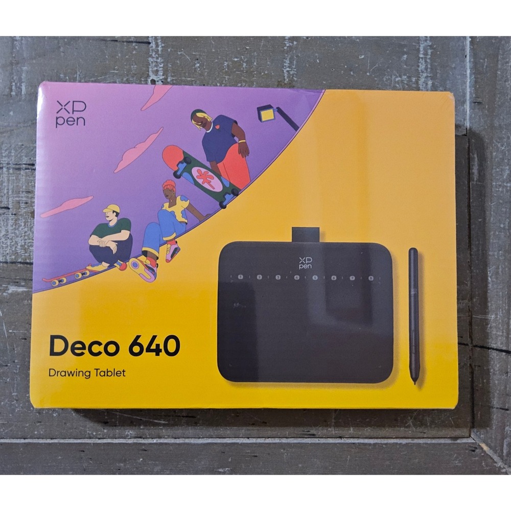 XP-Pen Deco 640 Graphics Drawing Tablet USB-C 16384 New Sealed Digital Art